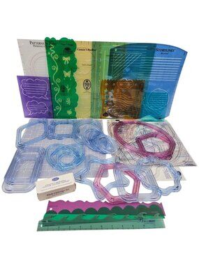 Creative Memories Lot Cutting System Blades Templates Stencils Rulers Mat